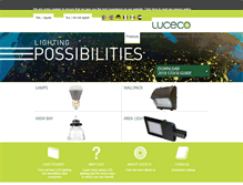 Tablet Screenshot of luceco.com